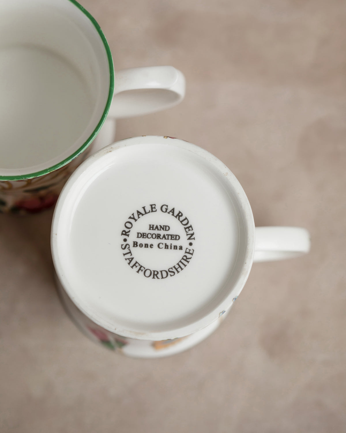 Royal Garden Staffordshire Bone China Mugs