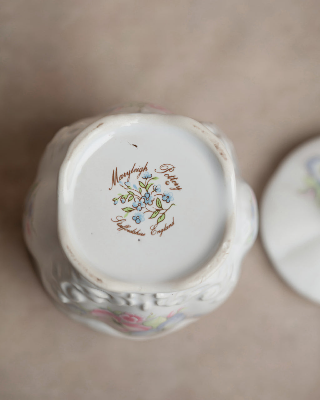 Maryleigh Pottery Floral Lidded Pot